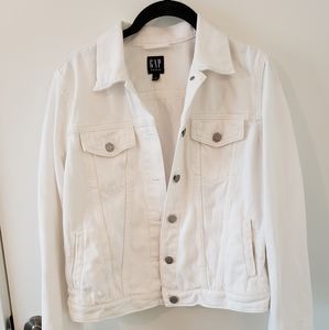 GAP white denim jacket